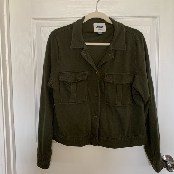 Old Navy Bomber Sweatshirt Jacket - Picture 1 of 11